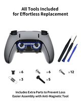 CHARM FOCUS Kit de réparation magnétique pour manette PS5 Edge, utilisé pour réparer les boutons arrière détachés et remplacer les pièces
