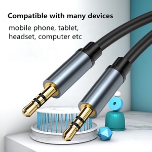 Đầu Nối Mạ Vàng Xput Đầu Kim Loại Cáp Aux <span class=keywords><strong>3.5MM</strong></span> Đến <span class=keywords><strong>3.5MM</strong></span> Âm Thanh Hifi Jack Cáp Âm Thanh Nổi Aux - Product Image 3