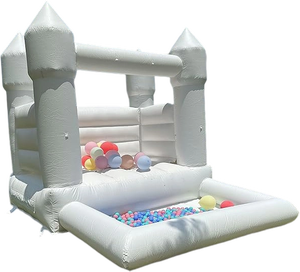 Château <span class=keywords><strong>gonflable</strong></span> <span class=keywords><strong>Minnie</strong></span> pour extérieur, idéal pour mariages, avec piscine intégrée – Vente en gros - Product Image 1
