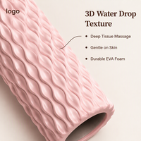 Rouleau de massage en mousse EVA 3D en forme de goutte d'eau avec logo personnalisé pour la relaxation des points de pression et la libération myofasciale, idéal pour la gym et le fitness