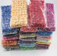 W-1143 Vente en gros de mini roses artificielles en papier, 144 pièces par sac, petites fleurs artificielles en papier à bas prix
