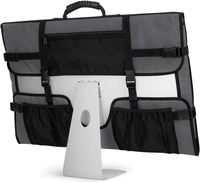 Étui de transport en toile gratuit pour ordinateur de bureau Apple iMac 27 pouces, sac de voyage rembourré avec fermeture éclair, grande capacité, poignée en caoutchouc
