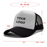 Gorra de béisbol de fábrica, tipo camionero, con frente de espuma y parte trasera de malla, cierre snapback, sublimación personalizada, gorras casuales de verano para hombre, al por mayor.