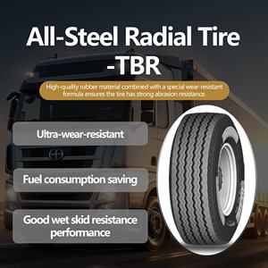 Vente d'usine Pneu de camionnette commerciale, motif à <span class=keywords><strong>4</strong></span> rainures pour améliorer le drainage et la résistance au glissement sur surface humide, pneu TBR tout acier 385/65R22.5 - Product Image 5