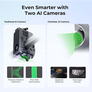เครื่องพิมพ์สามมิติ Creality K2 Plus ความเร็วสูง ระบบ FDM ปรับระดับอัตโนมัติ โหลดวัสดุอัตโนมัติ เครื่องพิมพ์สามมิติแบบตั้งโต๊ะสำหรับใช้งานส่วนตัว - Product Image 5