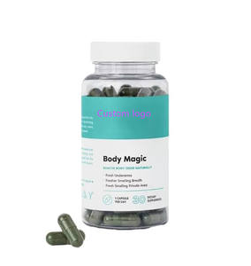 GMP ISO HACCP fabriek fabrikant op maat gemaakte private label deodorant Body Magic chlorofyl <span class=keywords><strong>capsules</strong></span> voor volwassenen, mannen en vrouwen - Product Image 1