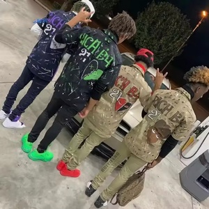 Custom DesignMade Work Jackets Tracksuit Unisex Printed Casual Work Fit Suits Men Jogger Tracksuit Sets - Product Image 5