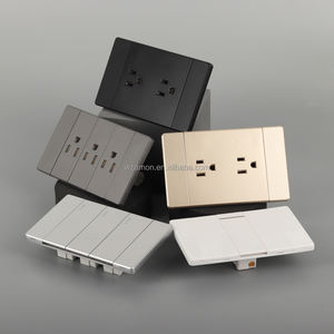 Interrupteurs et prises électriques muraux légers, fins et ultra-minces, de couleur gay, pour le Mexique, l'Équateur et la <span class=keywords><strong>Colombie</strong></span> - Product Image 2