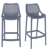 Tabouret haut en PP au design moderne, plusieurs couleurs, chaise de bar en plastique pour cuisine, bar, restaurant