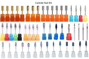 Punta per fresa per unghie in carburo di tungsteno blu liscia 2026 all'ingrosso per studi di nail art - Product Image 2