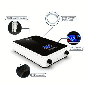 220V 6000W CE certificado venta al por mayor lanzamiento instantáneo agua Géiser baño sin tanque operación Simple - Product Image 4