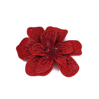 Accessoires de robe multicolores personnalisés, patch floral 3D, applique entièrement en strass pour broches, robe de bal