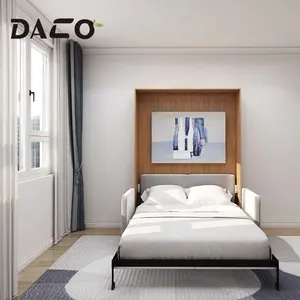 Mudah Dirakit Menghemat Ruang Furnitur Pintar Kit Perangkat Keras Tempat Tidur Dinding Sofa Miring Vertikal atau Horizontal untuk Kembar Ukuran Queen Penuh