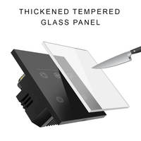 Interruptores Inteligentes LED para Ventilador con Control de Velocidad, 1 Canal, Control Remoto, Panel Táctil, Sensor WiFi para Alexa Smart Life