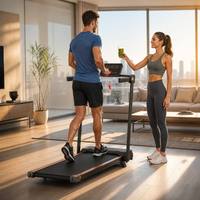 Caminadora Eléctrica Plegable Multifuncional de Alta Calidad para Uso Comercial en Gimnasios y en Casa, para Correr y Hacer Ejercicio