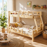 Lit superposé en bois de pin massif, style pastoral, durable, écologique, compact, gain de place, pour chambre d'enfant, bébés, enfants, adultes, personnalisable