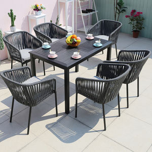 GCH नवीनतम डिजाइन आउटडोर रस्सी खाने की मेज और कुर्सी सेट - Product Image 5