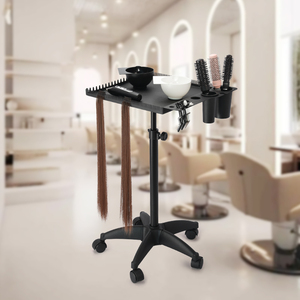 <span class=keywords><strong>Chariot</strong></span> de rangement métallique pour extensions capillaires – Nouveau <span class=keywords><strong>chariot</strong></span> de beauté pour outils d'extension de cheveux – <span class=keywords><strong>Chariot</strong></span> de salon pour usage professionnel en salon, école ou à domicile - Product Image 1
