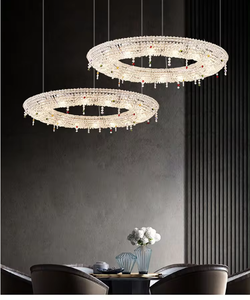 Modern European Hotel K9 <b>Crystal</b> <b>Chandelier</b> Wholesale New Oval Shape Pendant <b>Lights</b> in Stock - Product Image 5