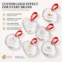 Adorno de Cristal de Borosilicato Ecológico Personalizado con Foto, Decoración Colgante Conmemorativa de Navidad, Venta al Por Mayor