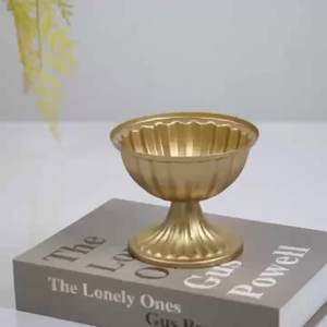 Vaso di metallo oro all'ingrosso tavolo <span class=keywords><strong>da</strong></span> pranzo di lusso placcato per centro di nozze oggetti di scena decorazione per la casa vaso di <span class=keywords><strong>fiori</strong></span> artificiali - Product Image 6