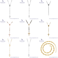 Collier en acier inoxydable XUPING, plaqué or 14 carats, gris argenté, nouvelle collection, vente en gros, série quotidienne, haute qualité