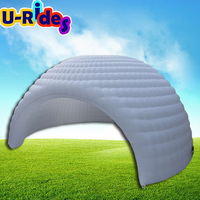 Tente dôme gonflable de haute qualité certifiée CE avec ventilateur intégré, imperméable, blanche, plus de 3,6 m de haut, pour événements (vente en gros)