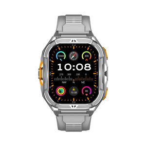 DF X5 2025 Smartwatch 1.96inch Amoled Compass Altitude Measure <b>Waterproof</b> Health Monitoring GPS Smart <b>Watch</b> for <b>Men</b> - Product Image 1
