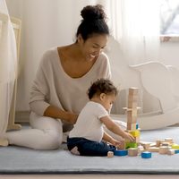 Tapis de yoga en mousse à mémoire de forme extra épaisse de 3 cm, tapis de jeu pour enfants, tapis pour salon, chambre d'enfant