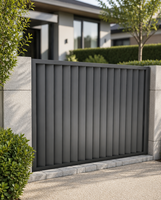 Panneaux de clôture verticaux en aluminium modernes, clôture de jardin pour l'intimité, clôture extérieure pour propriétés résidentielles, mur de clôture de propriété