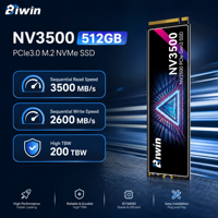 Disque SSD interne haute vitesse BIWIN NV3500 512 Go M.2 NVMe PCIe 3.0 2280 pour ordinateur de bureau, ordinateur portable, station de travail de jeu - En stock