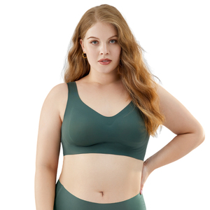 Phổ biến cộng với kích thước liền mạch push-up của phụ nữ đồ <span class=keywords><strong>l</strong></span>ót thoải mái không dây Tank-Style <span class=keywords><strong>bra</strong></span> cho mặc quần áo hàng ngày - Product Image 1