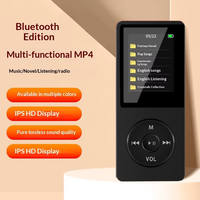 Lecteur de Musique MP3 Ultra-Mince Portable avec Son Sans Perte, Haut-Parleur et Écouteurs, Écran LCD 1.8 Pouce