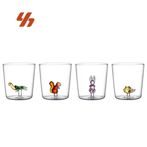 Borosilicato alto 3D simpatico cartone animato coniglio bicchiere tazza di borosilicato alto succo di tè latte domestico per bambini tazza di caffè per la colazione - Product Image 1