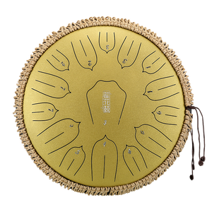 Tambour de langue en acier 13 pouces 15 Notes Handpan Tambour de réservoir <span class=keywords><strong>Instrument</strong></span> de percussion Tambour de langue - Product Image 1