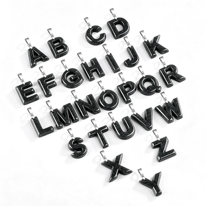 Pendentif en jadéite naturelle de qualité A avec lettres anglaises et un pendentif en forme de poulet. Fermoir en argent S925. Pendentif gravé. - Product Image 4