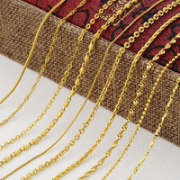 Hoge Kwaliteit Goud 24K Plated Custom Ketting 24K Vergulde Ketting Gouden Sieraden