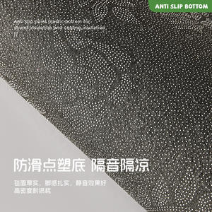 พรมลายการ์ตูน Jinrui ผ้าแคชเมียร์เทียม รูปทรงสี่เหลี่ยมผืนผ้า กันลื่น สำหรับห้องนอนเด็ก ซักมือได้ สไตล์ชนบท ลายเรขาคณิต - Product Image 3