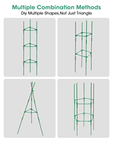 MQ 120cm Petite serre agricole multi-travées en plastique et acier réutilisable pour la culture de tomates, concombres et légumes, avec boîte verte