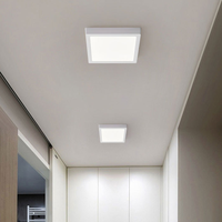 Panneaux LED 6W 12W 18W 24W pour plafonds, économie d'énergie, montage en surface, carré ou rond, pour intérieur, maison, chambre, bureau, magasin