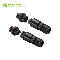 NSPV 500V 50A Connecteurs d'onduleur solaire AC Câble AC 5 broches IP67 étanche pour connecteur solaire certifié UL94-V0 ignifuge
