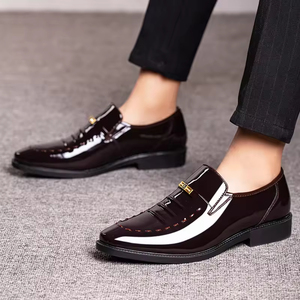 High Quality British Style Men's Oxford <b>Slip</b>-<b>On</b> <b>Waterproof</b> Evergreen Genuine Leather Lining All Seasons Office Formal Business - Product Image 5