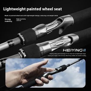 Canne à pêche NEWMAJOR MH Carbon à cinq sections, manche en EVA, portable, multi-sections, pour la pêche à la carpe en lac, longue portée - Product Image 3