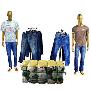 Бывшая в употреблении мужские джинсовые брюки, Япония, хорошее качество, джинсы, мужские из США, б/у, одежда, тюки, Индия