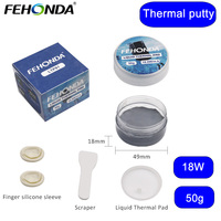 FEHONDA Matériau d'interface thermique adhésif en silicone personnalisé de haute qualité 18W/mK -40~150 Protection de l'environnement