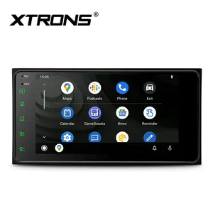 XTRONS 7英寸汽车DVD播放器安卓12放射自显影全球定位系统导航，适用于丰田Vios Hilux Prado Avanza花冠安卓播放器