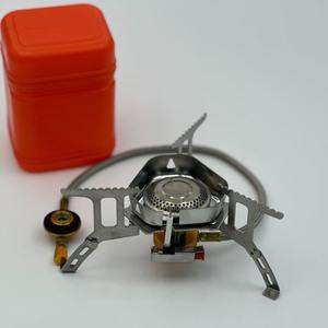 Réchaud de camping portable à gaz, coupe-vent, avec allumage électrique, pour usage extérieur, temps de chauffe de 10 minutes - Product Image 3