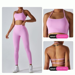 ชุดโยคะรัดรูปเซ็กซี่สำหรับผู้หญิงเอวสูงกางเกงยกก้นกางเกงเล่นโยคะใหม่<span class=keywords><strong>2023</strong></span> - Product Image 1