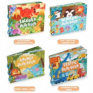 Juguete Educativo Silencioso con Temática de Granja y Dinosaurios, Ideal para Niños, Libro de Actividades Montessori DIY - Product Image 2