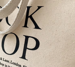 Kustom Eco lipat kecil kosong tebal alami organik katun tas dapat digunakan kembali belanja belanja belanja belanja Mini kanvas tas jinjing dengan Logo - Product Image 5